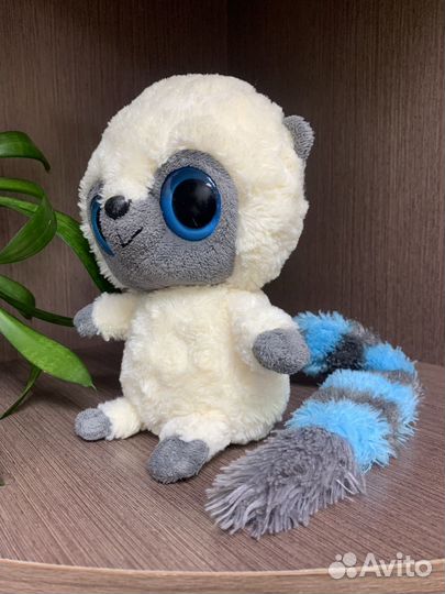 Мягкая Игрушка Aurora Лемур Юху с голубым хвостом