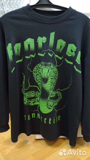 Толстовка оверсайз с принтом