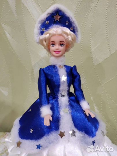 Кукла-шкатулка снегурочка