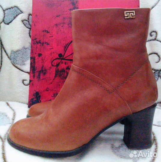 Сапоги libellen Демисезонные Нат.кожа Терракота 36