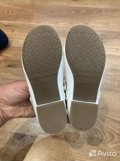 Туфли для девочки 28 размер белые