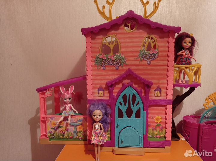 Энчантималс Домик Данессы Оленни и куклы