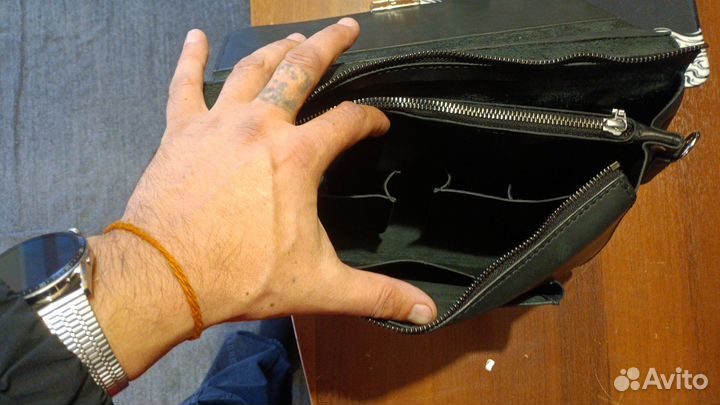 Сумка мужская натуральная кожа ручная работа