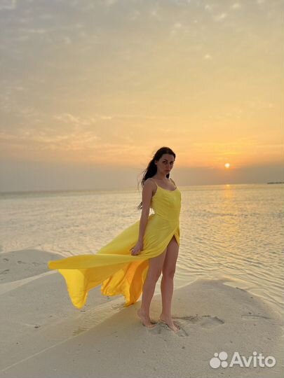 Платье атласное