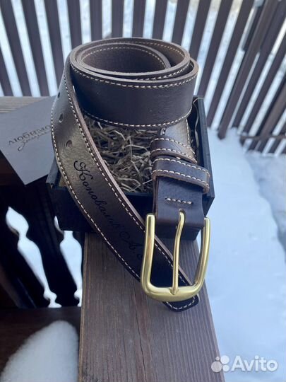 Ремень ручной работы из натуральной кожи