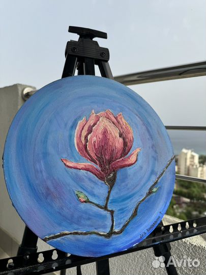 Картина маслом на холсте цветы