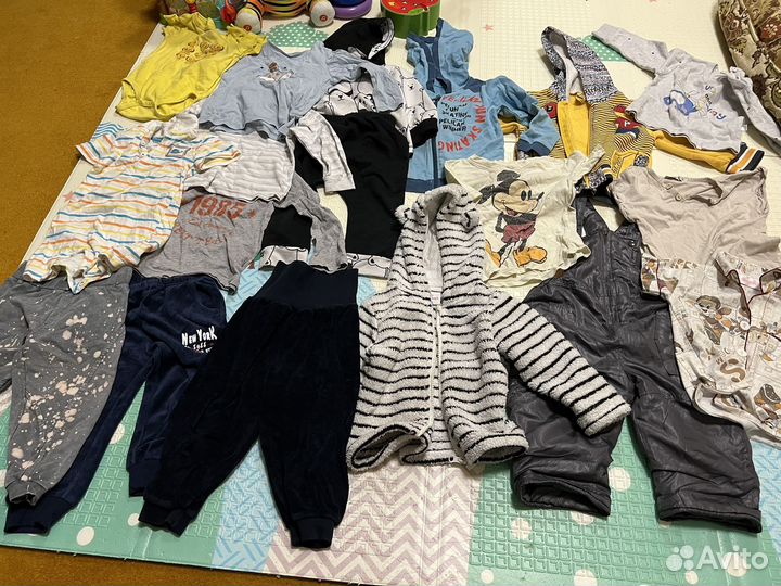 Вещи пакетом на мальчика от 6 мес до 3 лет