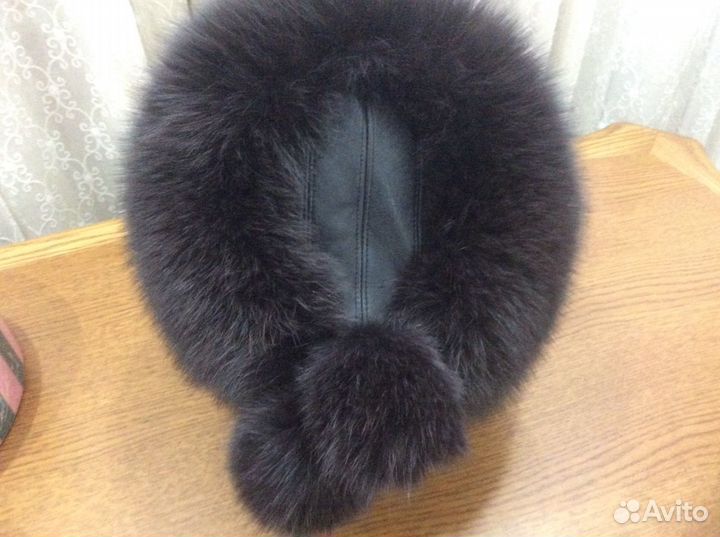 Шапка натуральный мех Песец