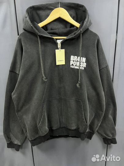 Зип худи vetements оверсайз (стиль 2024)