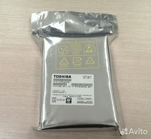 Жесткий диск Toshiba DT01ACA100,1000Gb,SATA, новый