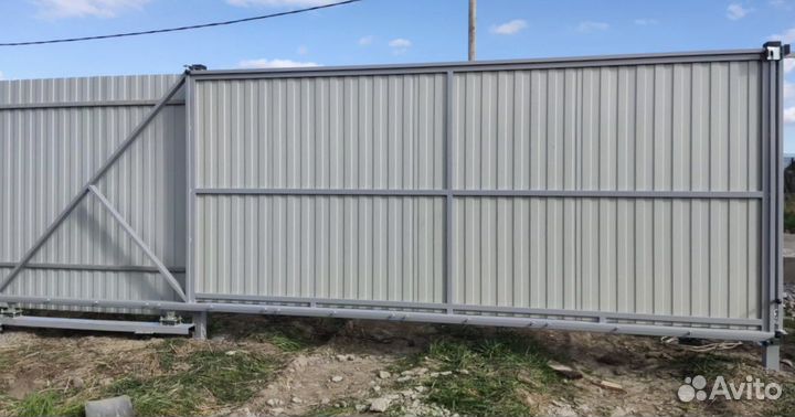 Откатные ворота каркас