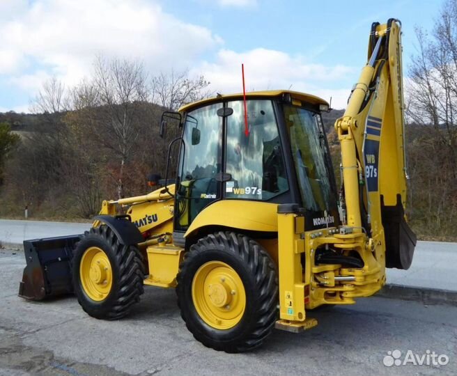 Стекло за дверью для погрузчика Komatsu WB93 WB97