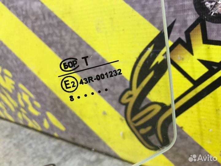 Стекло задней левой двери Ланос Сенс Sens Lanos