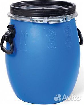 Бочка 30 л с крышкой на обруче OpenTop п/э