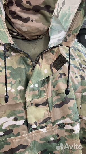 Пончо мультикам укороченное