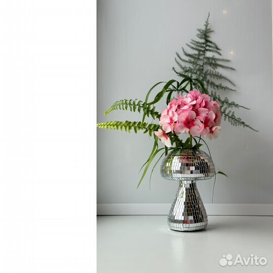 Зеркальный диско гриб из пинтерест / диско-шар