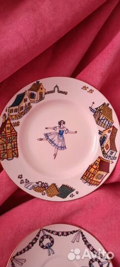 Ифз Кофейный сервиз фарфор балет