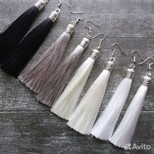 Серьги-кисти
