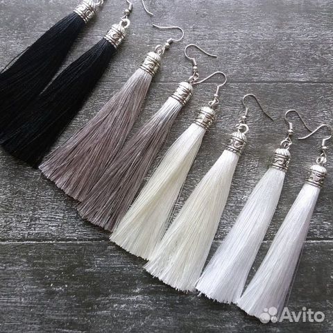 Серьги-кисти