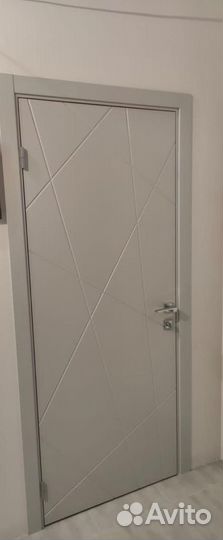 Дверь межкомнатная. Серая Эмаль