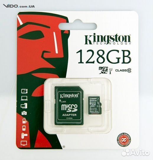 Карта памяти KingstonTechnlogy 128Гб 10class
