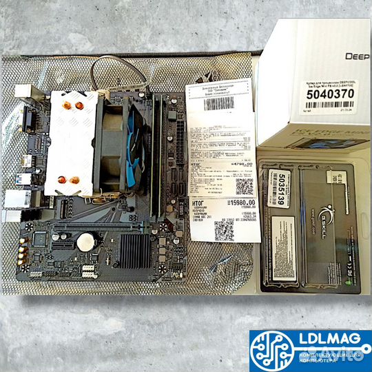 Комплект core i3 12100f+H610M+DDR4 16GB+кулер