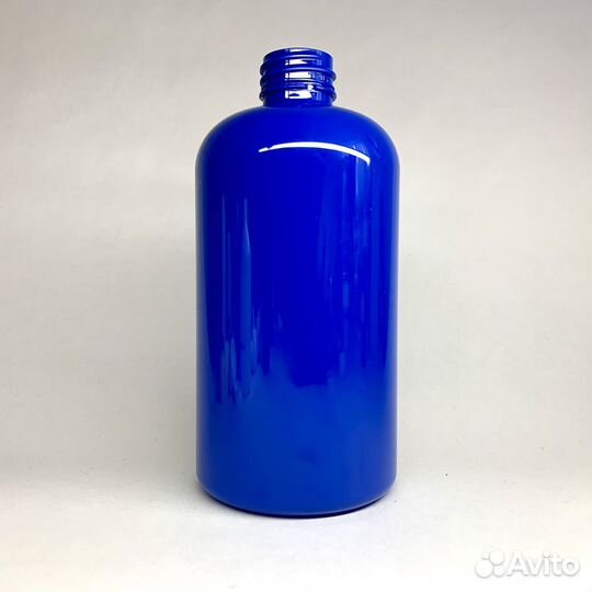 Синий пластиковый флакон 500 мл