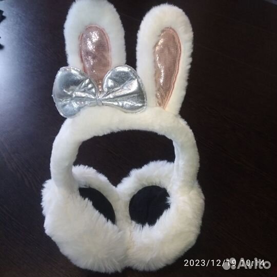 Ободок наушники тёплые. Для новогоднего костюма