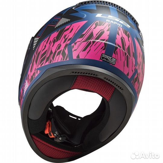 Full Face Motorcycle Мотошлем Ls2 FF353 rapid Xtreet Matt Blue Purple