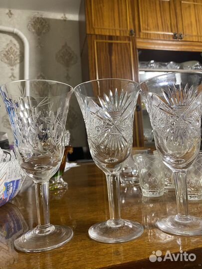 Хрустальные фужеры СССР
