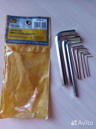 Ключи шестигранные (не полный комплект)