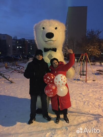 Зажигательный медведь устраивающий праздники