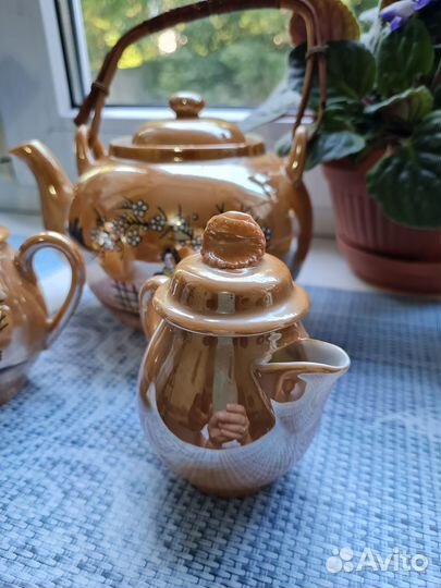 Чайник, молочник, сахарница Кутани Гейша, Япония