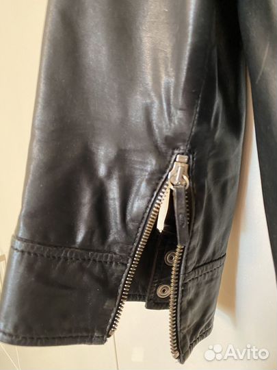 Кожаная куртка натуральная косуха 44-46