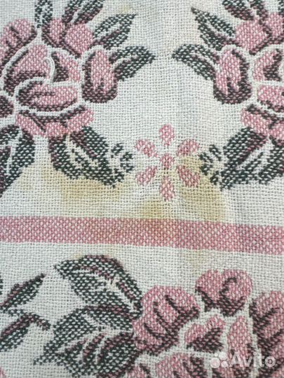 Винтажный американский тканый коврик хлопок