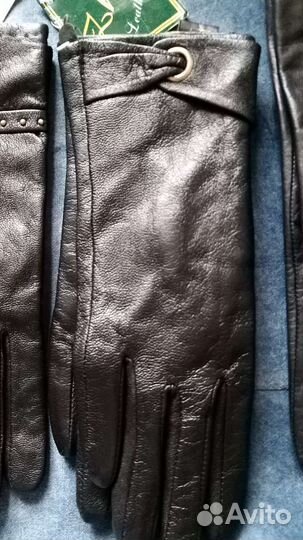 Перчатки женские кожаные 6 размер