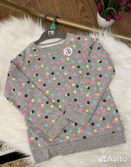 Свитшот Mothercare для девочек 116 (5-6лет)