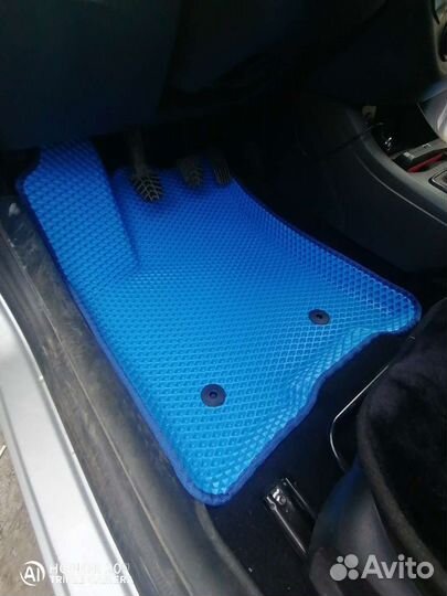 EVA Эва коврики на лада Веста синие