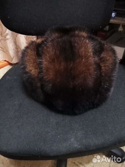 Норковая шапка мужская