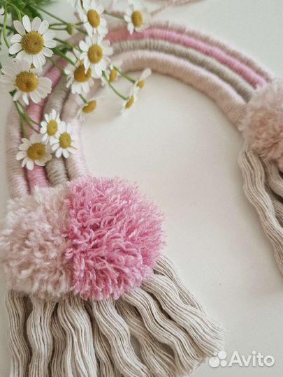 Радуга макраме (декор в детскую)