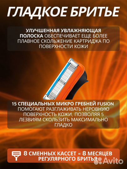 Сменные кассеты gillette fusion5/gillette proglide