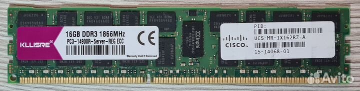 Оперативная память DDR3 16 GB 1866 MHz REG ECC