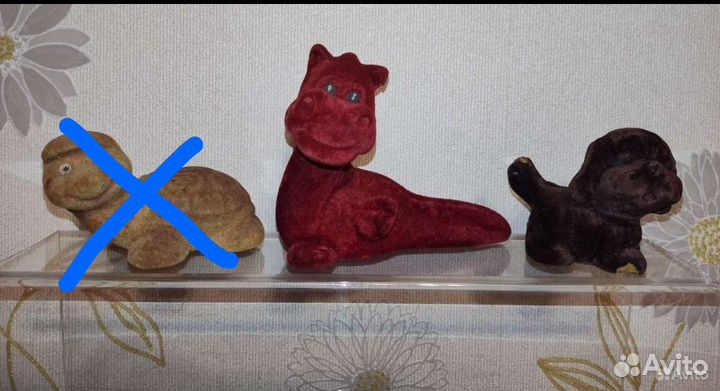 Игрушки из флока времён СССР