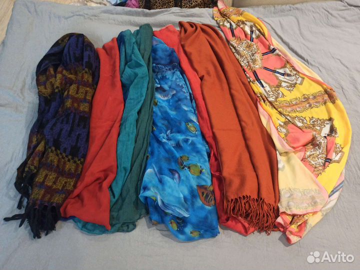 Шарфы и палантины 7шт