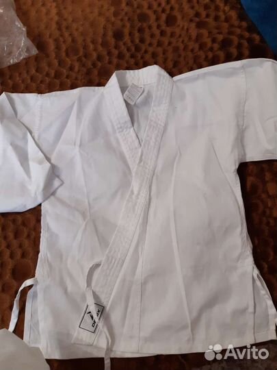 Кимоно для каратэ р 135 и 150, защита голени р М