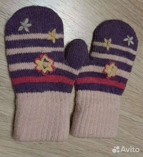 Варежки для девочки, б/у немного