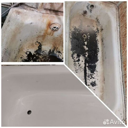 Реставрация ванн жидким наливным акрилом