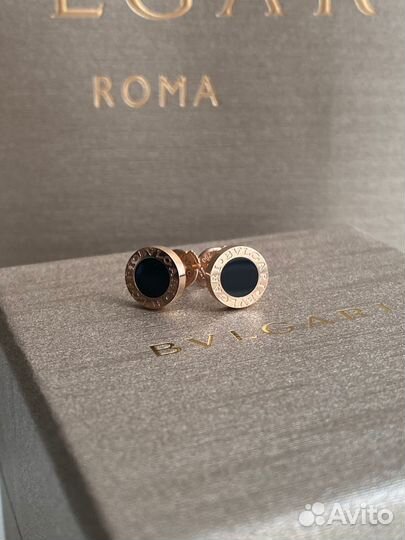 Золотые серьги bvlgari