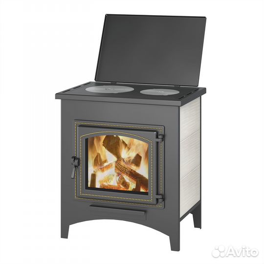 Печь-Камин везувий пк-04 (240) с плитой 