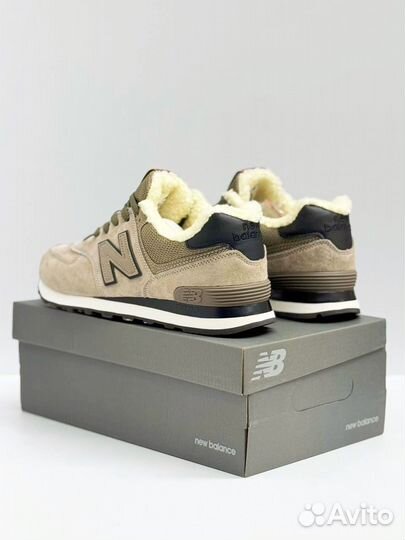 Кроссовки new balance 574 зимние